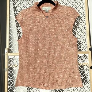 Vintage Iridescent Cap Sleeve Blouse